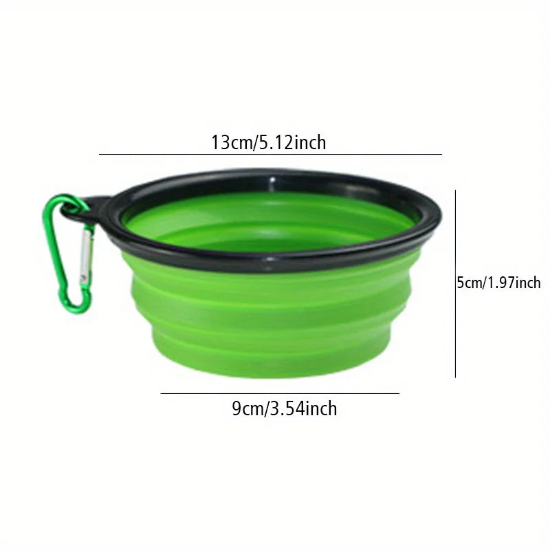 PawRoam Collapsible Pet Travel Bowl — Portable Silicone Food & Water Bowl for Dogs & Cats