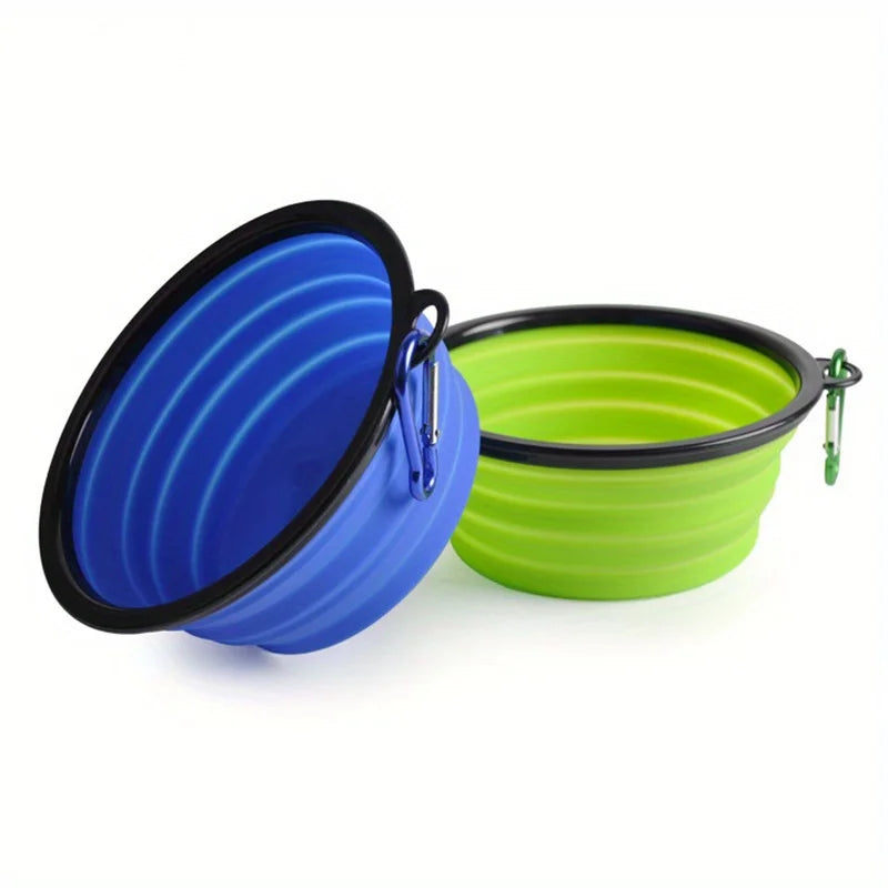 PawRoam Collapsible Pet Travel Bowl — Portable Silicone Food & Water Bowl for Dogs & Cats