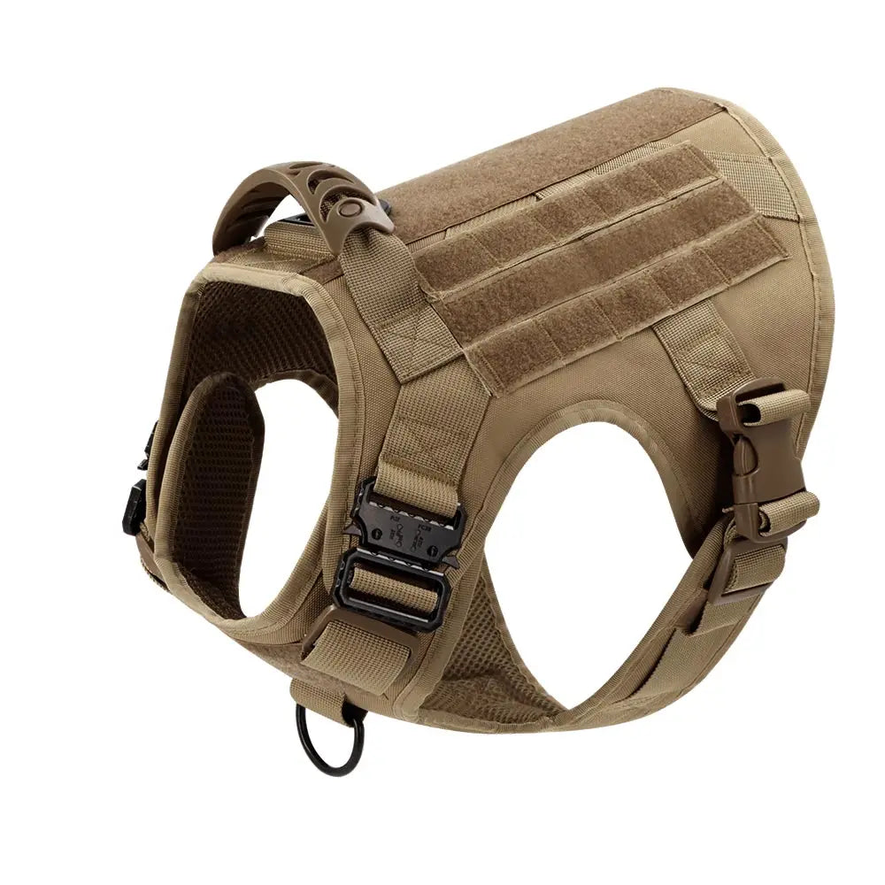 PawRoam Tactical Dog Harness & Leash Set — No-Pull Training Vest for Medium & Large Dogs