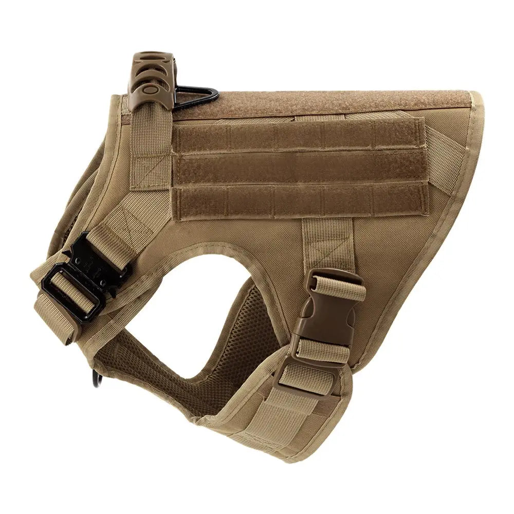 PawRoam Tactical Dog Harness & Leash Set — No-Pull Training Vest for Medium & Large Dogs
