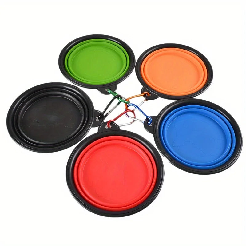 PawRoam Collapsible Pet Travel Bowl — Portable Silicone Food & Water Bowl for Dogs & Cats