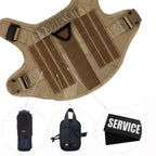 PawRoam Tactical Dog Harness & Leash Set — No-Pull Training Vest for Medium & Large Dogs