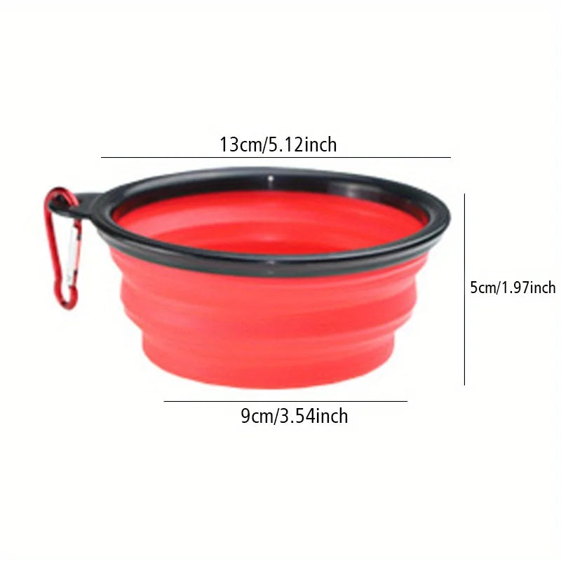 PawRoam Collapsible Pet Travel Bowl — Portable Silicone Food & Water Bowl for Dogs & Cats