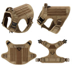 PawRoam Tactical Dog Harness & Leash Set — No-Pull Training Vest for Medium & Large Dogs